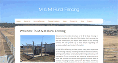 Desktop Screenshot of mmruralfencing.com