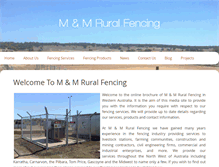 Tablet Screenshot of mmruralfencing.com